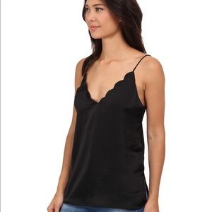 TWO TANKS BLACK AND GREEN SILK